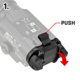 【 SOTAC製 】 SUREFIRE X300-B ハンドガンライト レプリカ ハンドガン タクティカルライト 高光度ホワイトLED搭載 リアル刻印入 アルマイト仕上げ