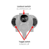 【 良品武品 】 SUREFIREタイプ X300シリーズ対応 XT00 テールキャップスイッチ ＆ SR07 デュアルリモートスイッチ セット BK ブラック