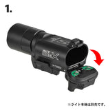 【 良品武品 】 SUREFIREタイプ X300シリーズ対応 XT00 テールキャップスイッチ ＆ SR07 デュアルリモートスイッチ セット BK ブラック