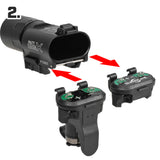 【 良品武品 】 SUREFIREタイプ X300シリーズ対応 XT00 テールキャップスイッチ ＆ SR07 デュアルリモートスイッチ セット BK ブラック