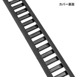 【 良品武品 】20mmレール対応 ロープロファイル ソフトレールカバー TPU素材(熱可塑性ポリウレタン) 3種6枚入り 5スロット/8スロット/16スロット