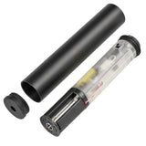 【 FMA 製 】 14mm逆ネジ 対応 フルオートトレーサー サイレンサー Gen.2 LEDストロボ内蔵 レッド/グリーン 蓄光BB弾 対応 アルミ合金製 BK ブラック