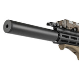 【 FMA 製 】 14mm逆ネジ 対応 フルオートトレーサー サイレンサー Gen.2 LEDストロボ内蔵 レッド/グリーン 蓄光BB弾 対応 アルミ合金製 BK ブラック