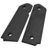 【良品武品】東京マルイ GBB ガバメントシリーズ 対応 M1911 カスタム グリップ パネル 樹脂製 Co2カートリッジ溝なし / BK(ブラック)