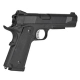 【良品武品】東京マルイ GBB ガバメントシリーズ 対応 M1911 カスタム グリップ パネル 樹脂製 Co2カートリッジ溝なし / BK(ブラック)