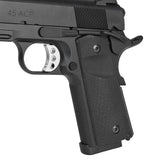 【良品武品】東京マルイ GBB ガバメントシリーズ 対応 M1911 カスタム グリップ パネル 樹脂製 Co2カートリッジ溝なし / BK(ブラック)