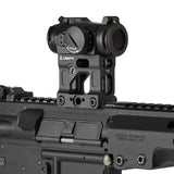 【 PTS 製 】UNITY TACTICAL 正式ライセンス T1/T2 ドットサイト 対応  FAST MICRO MOUNT レプリカ ハイマウント BUIS内蔵