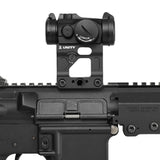 【 PTS 製 】UNITY TACTICAL 正式ライセンス T1/T2 ドットサイト 対応  FAST MICRO MOUNT レプリカ ハイマウント BUIS内蔵