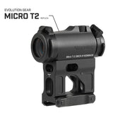 【 PTS 製 】UNITY TACTICAL 正式ライセンス T1/T2 ドットサイト 対応  FAST MICRO MOUNT レプリカ ハイマウント BUIS内蔵
