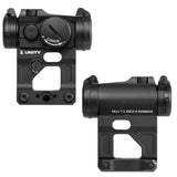 【 PTS 製 】UNITY TACTICAL 正式ライセンス T1/T2 ドットサイト 対応  FAST MICRO MOUNT レプリカ ハイマウント BUIS内蔵