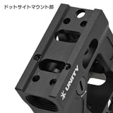 【 PTS 製 】UNITY TACTICAL 正式ライセンス T1/T2 ドットサイト 対応  FAST MICRO MOUNT レプリカ ハイマウント BUIS内蔵