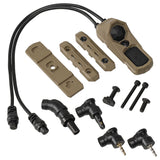 【 PTS 製 】UNITY TACTICAL 正式ライセンス 20mmレール＆M-LOK対応 AXON デュアルスイッチ モジュラー式 (SFライト/クレーンプラグ/3.5mm＆2.5mmジャック) 強化ポリマー樹脂
