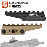 ★アップグレード版★【UNITY TACTICAL 正式ライセンス】PTS製 FAST Micro Riser ライザーマウント 20mmレール対応 宇宙航空グレードアルミニウム