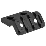 【WADSN製】 M-LOK & KeyMod 両対応 オフセット 20mmレイルマウント オフセットマウント 3スロット アルミ合金製 / BK ブラック WD02003-BK
