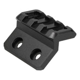 【WADSN製】 M-LOK & KeyMod 両対応 オフセット 20mmレイルマウント オフセットマウント 3スロット アルミ合金製 / BK ブラック WD02003-BK