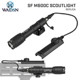 ★デュアルスイッチ標準搭載★【 WADSN製 】 SFタイプ M600C スカウトライト ＆ デュアルリモートスイッチ セット 高光量ホワイトLED [ WD04007-BK-LOGO ]