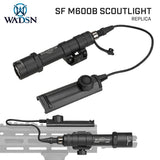 ☆実物CREE製LED & 超便利なデュアルスイッチ付き！☆ 【WADSN製】 SUREFIREタイプ M600B スカウトライト ＆ デュアルスイッチ セット 470ルーメン WD04022