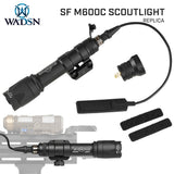 【 WADSN 製 】 SF M600C スカウトライト レプリカ スイッチ2種付き 実物CREE製 高光量ホワイトLED 搭載 BK ブラック [ WEX072 ]