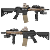 【 WADSN 製 】SUREFIRE M910A グリップライト レプリカ 20mmレール対応 3LED搭載 (メインx1、サポートx2) バーティカルグリップ一体型 タクティカルライト