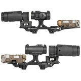 【 WADSN 製 】マイクロドットサイト 対応 IRREGULAR DEFENSE OMM Micro ライザーマウント レプリカ セット レーザーライザー ハイライズ アルミ合金製