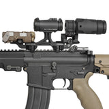 【 WADSN 製 】マイクロドットサイト 対応 IRREGULAR DEFENSE OMM Micro ライザーマウント レプリカ セット レーザーライザー ハイライズ アルミ合金製
