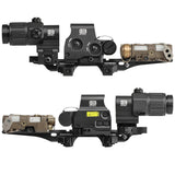 【 WADSN 製 】20mmレール 対応 IRREGULAR DEFENSE OMM PIC ライザーマウント レプリカ セット レーザーライザー ハイライズ アルミ合金製