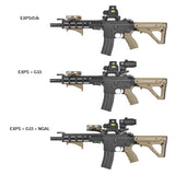 【 WADSN 製 】20mmレール 対応 IRREGULAR DEFENSE OMM PIC ライザーマウント レプリカ セット レーザーライザー ハイライズ アルミ合金製
