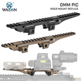 【 WADSN 製 】20mmレール 対応 IRREGULAR DEFENSE OMM PIC ライザーマウント レプリカ セット レーザーライザー ハイライズ アルミ合金製